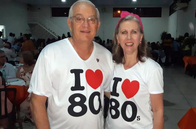 Fidelis Rossini e Lidiane Côrtes a atual Presidente da AVCC