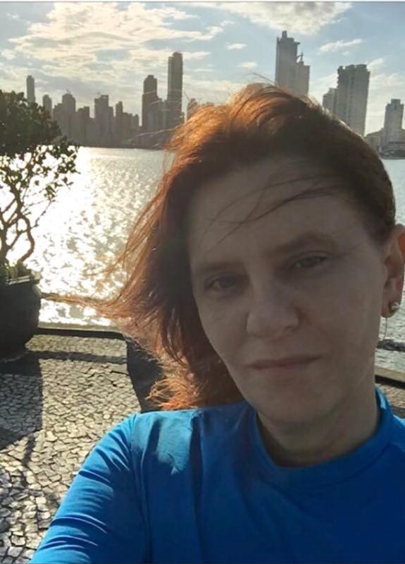 Paradinha para uma selfie no Molhe da Barra Sul