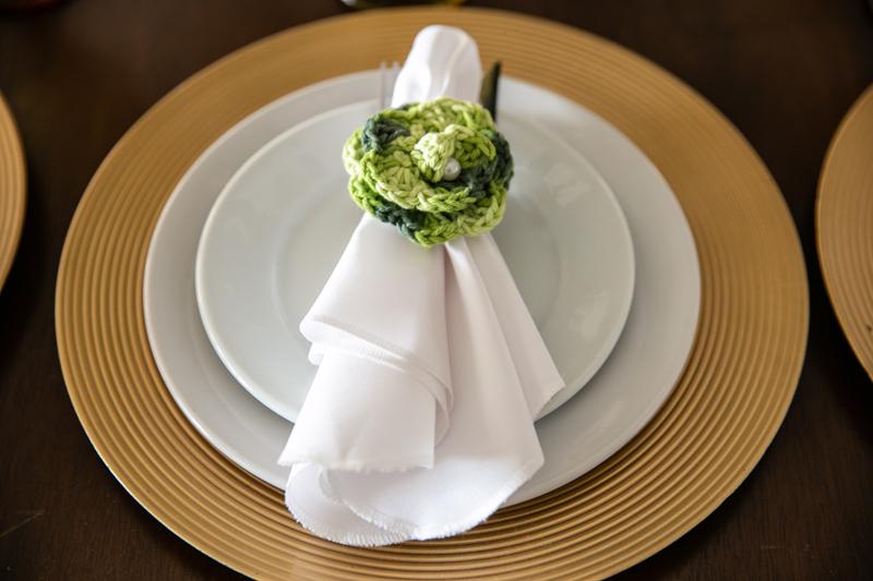 Porta guardanapos de crochê...