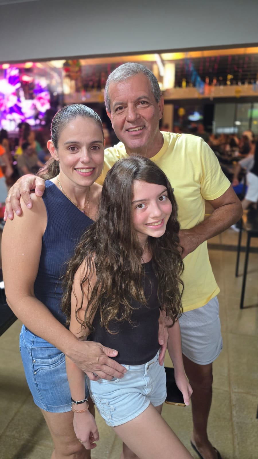 Talita, Tatiane e Carlos Henrique Tavares