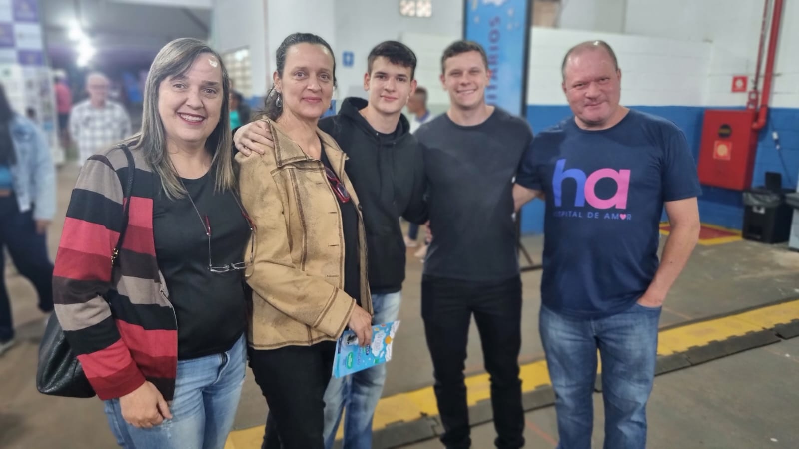 Maristela, Bete, Renan, Caio e Paulo Ricardo Peralta Cunha