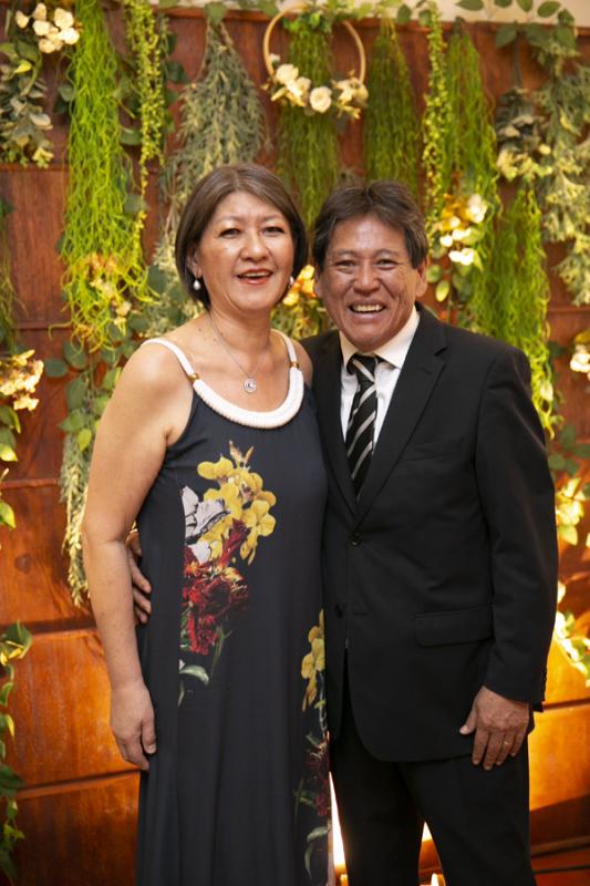 Márcia e Ricardo Harada, atual presidente da ACE