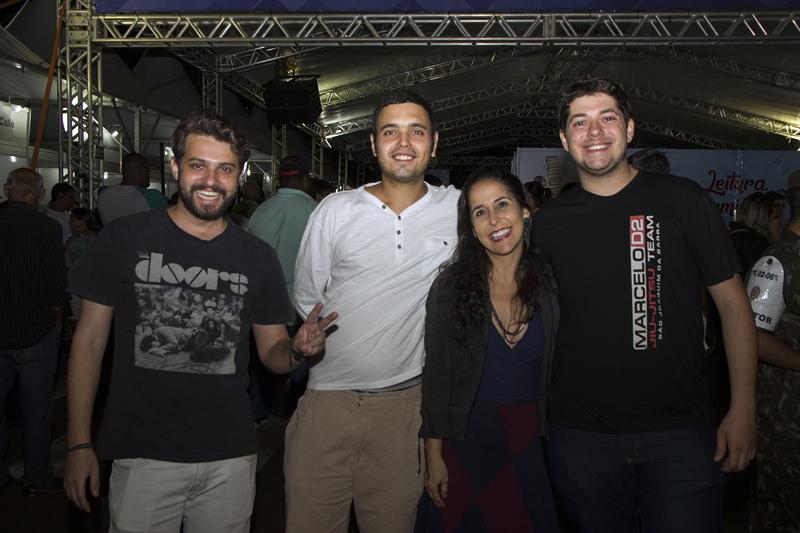 Renan Meneguetti, Danilo Pierasso, Vanessa Bonfim e Luís Pedro Pantalhão