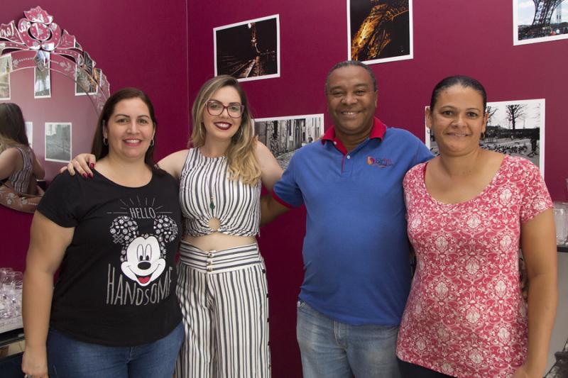 Rafaela Teixeira, Carla, José Carlos dos Santos e Elisangela Oliveira