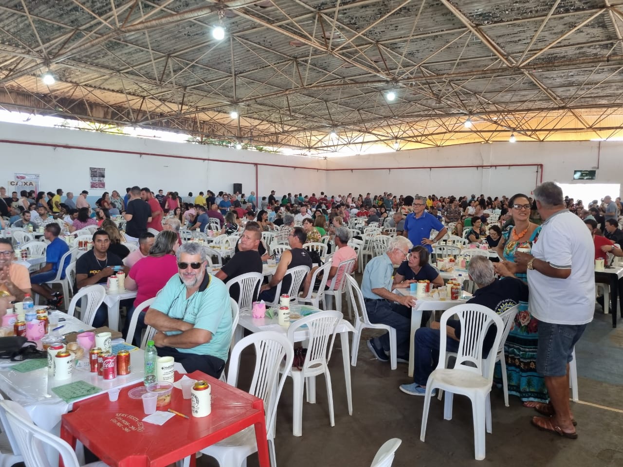 A festa com adesão maciça de pessoas