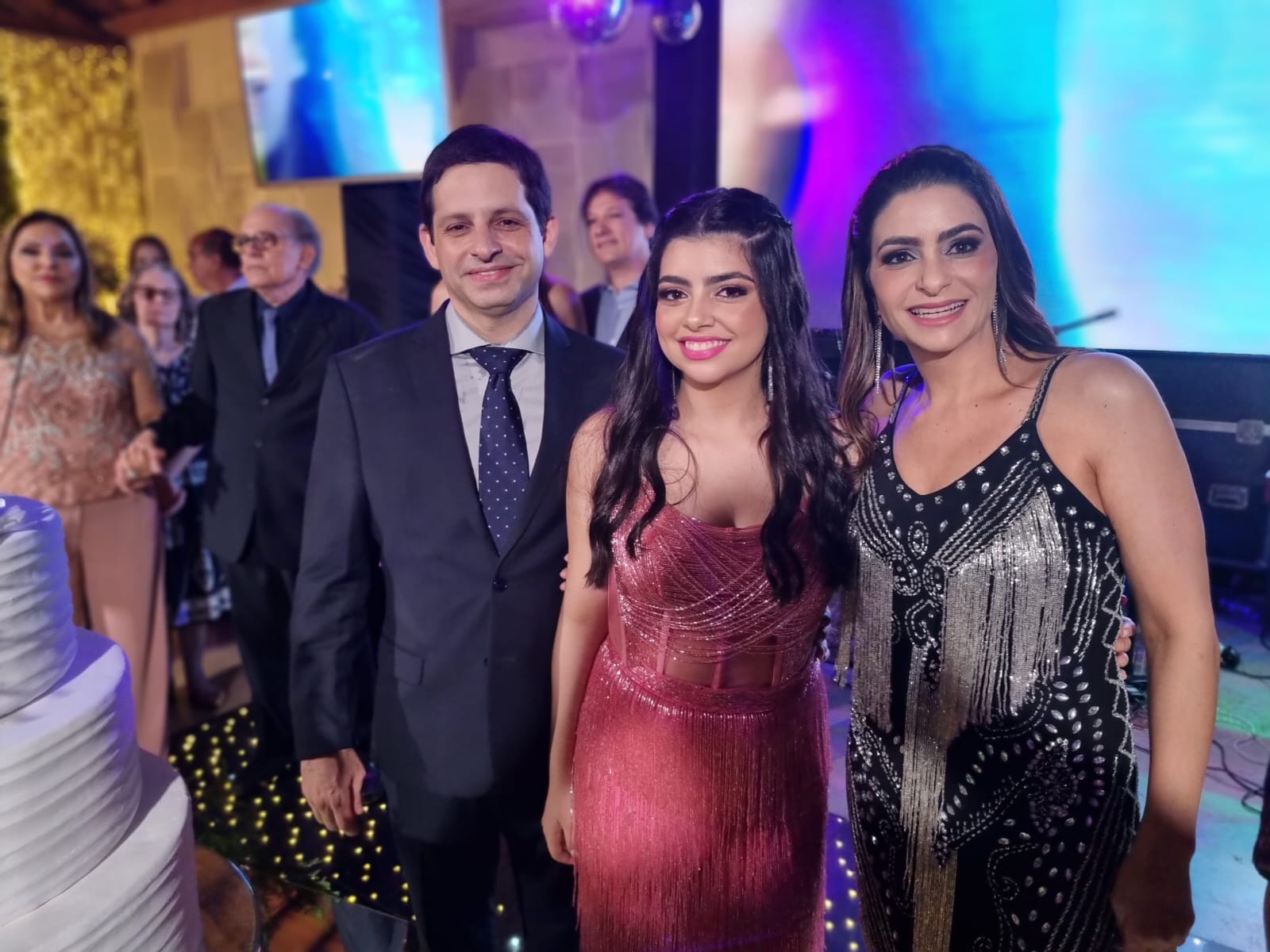 Bruna,  Paula  e Rodrigo Massi