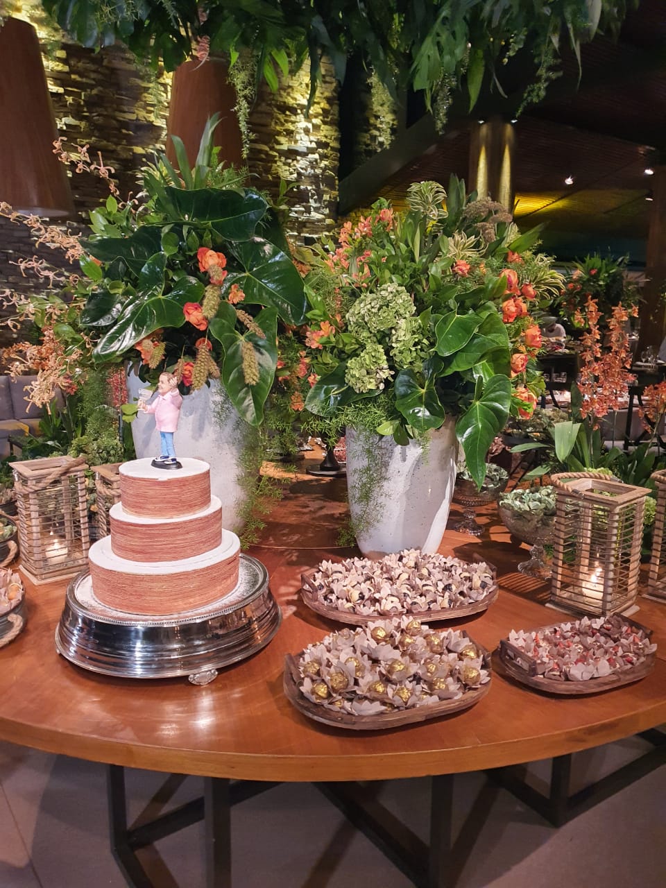 O bolo  do aniversário