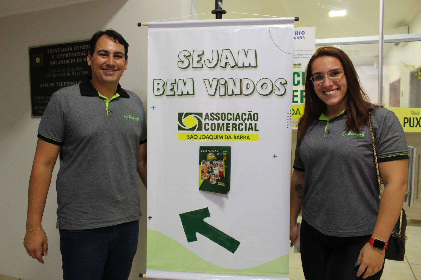 Representantes da Sicrdi, patrocinadora da campanha