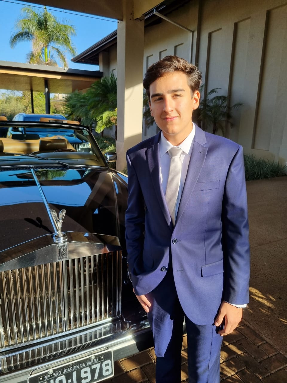 O irmão da noiva Fábio Junqueira de Mattos