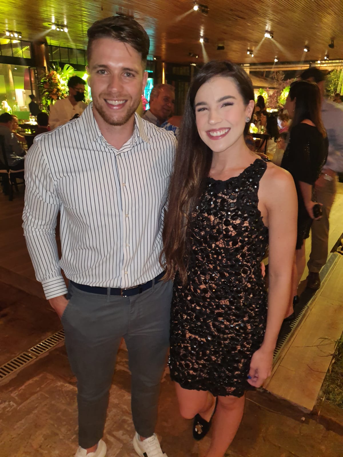 Os filhos Ana e Henrique  Delmonaco