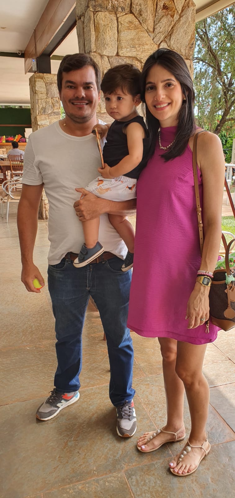 Jorge,  Flávia e André  Caixeta