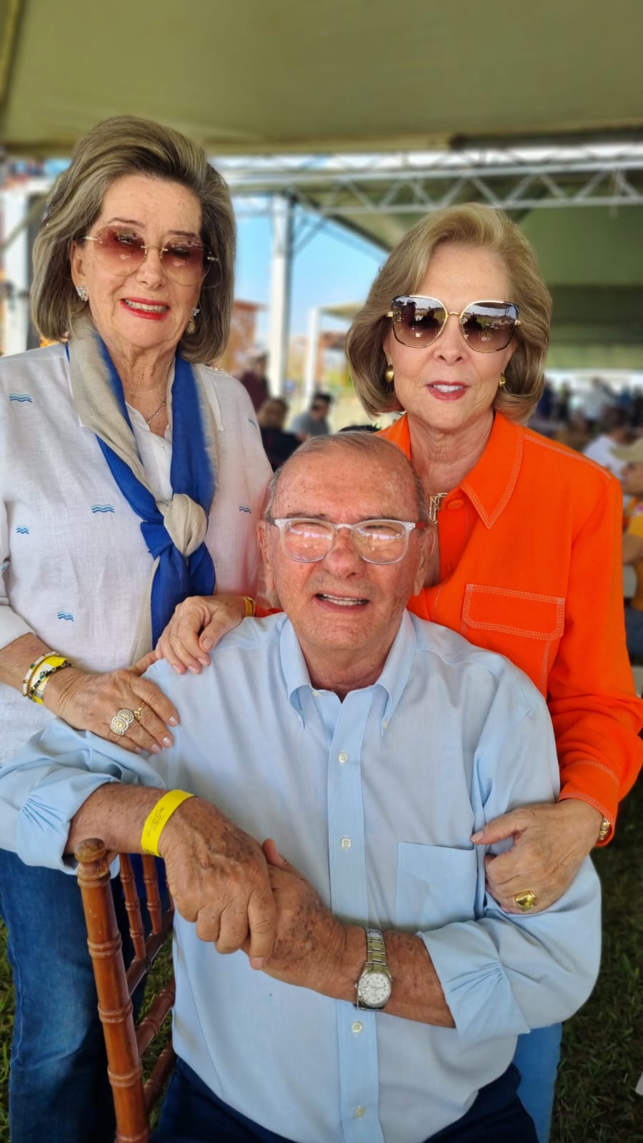 Beatriz Gouveia, Ana Maria e Luiz Octavio Junqueira Figueiredo