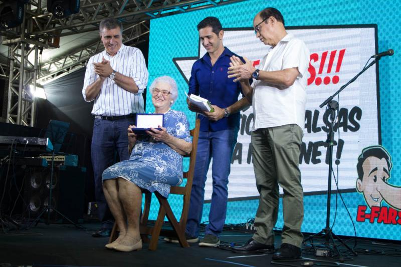 A professora Amélia Chead Hadad de Lima foi a homenageada do sábado