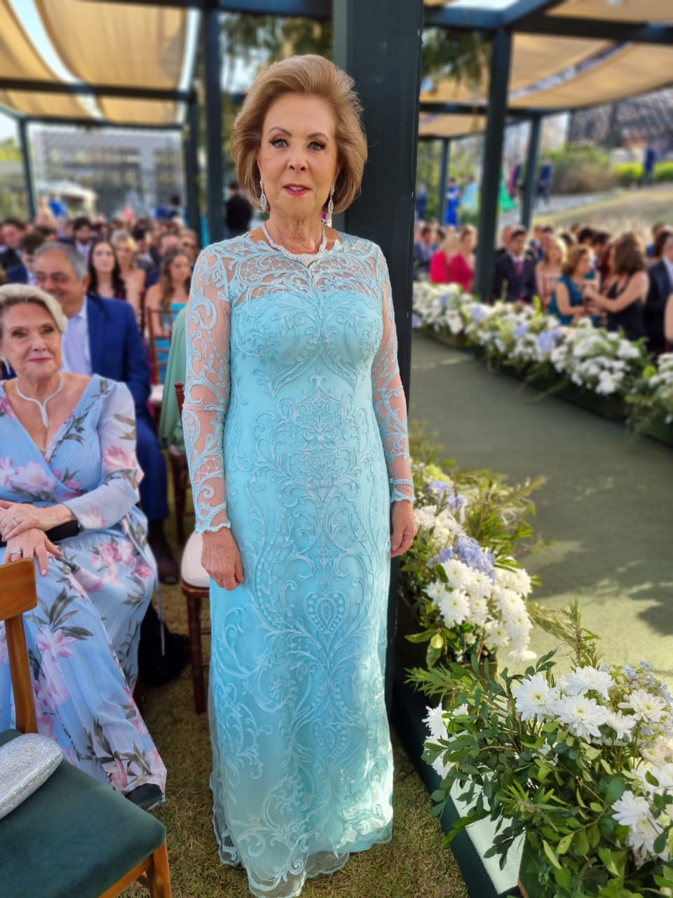 A avó da noiva Ana Maria Junqueira Figueiredo