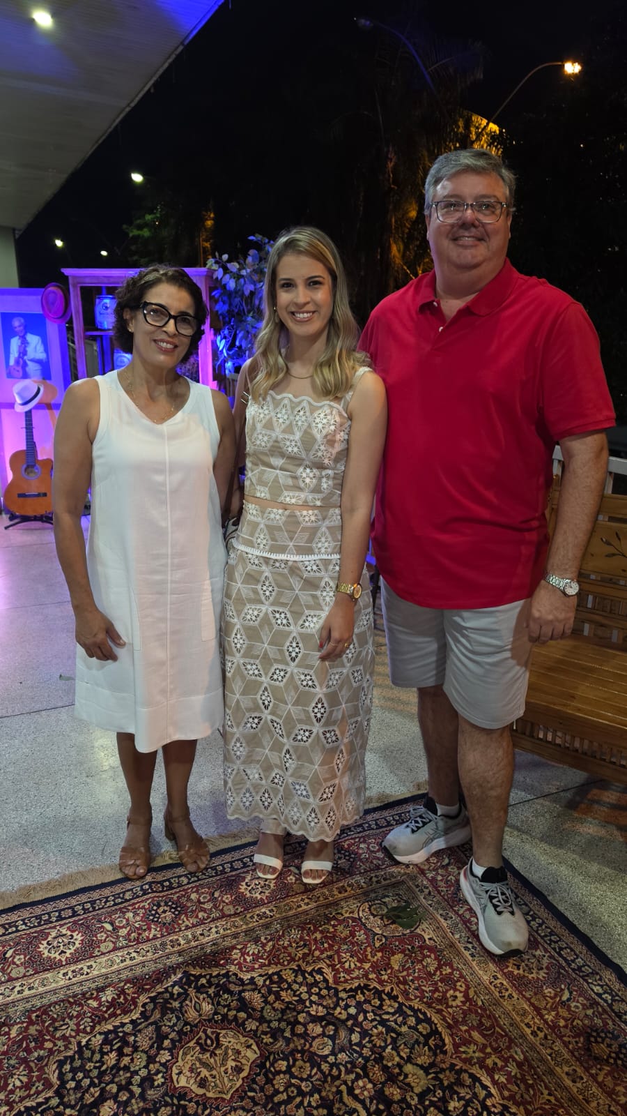 Rosana, Amanda e Beto Benine