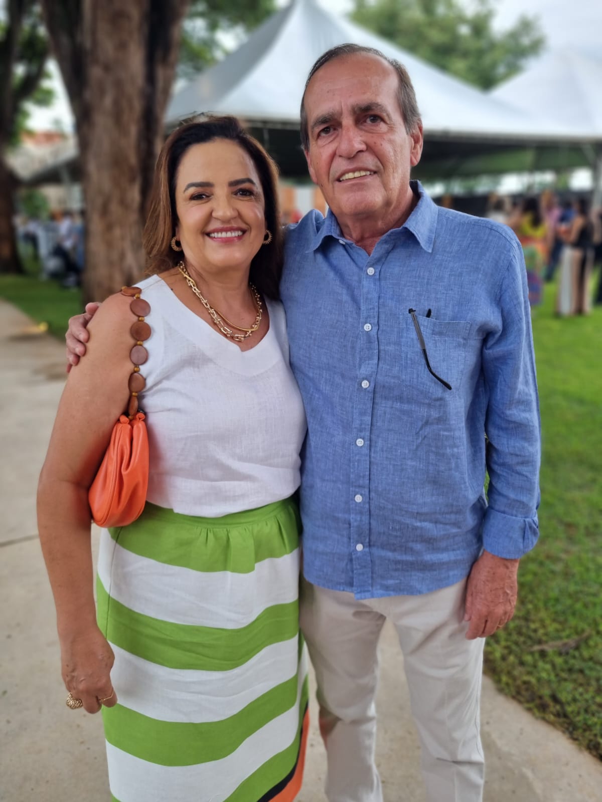 Vera e José  Antônio Rodrigues,  os avós do aniversariante