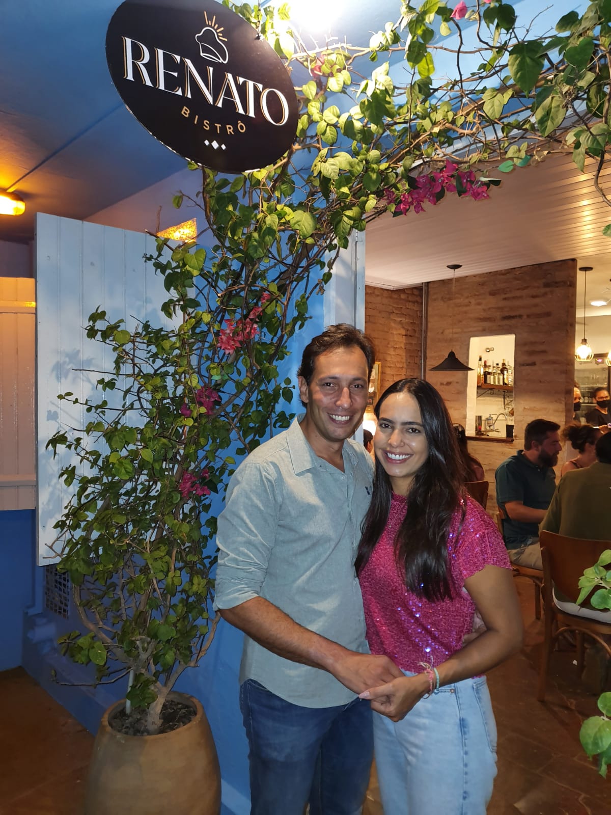 Luiza Helena e Ronaldinho Valentini