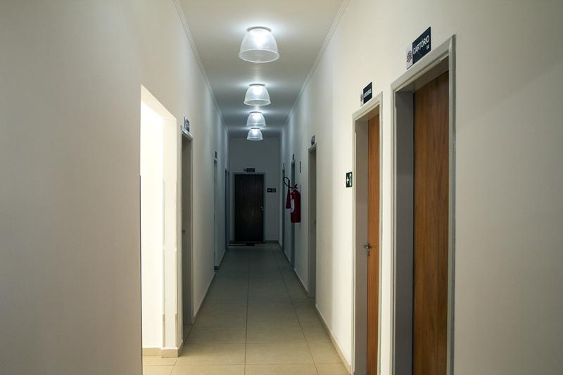 Um dos corredores da Central