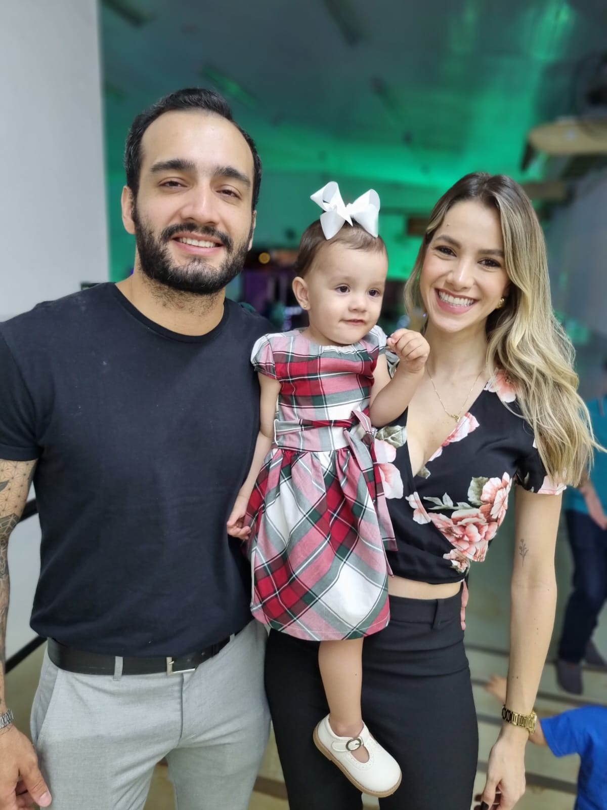 Manuela,  Thais  e Cassiano  Vilas Boas
