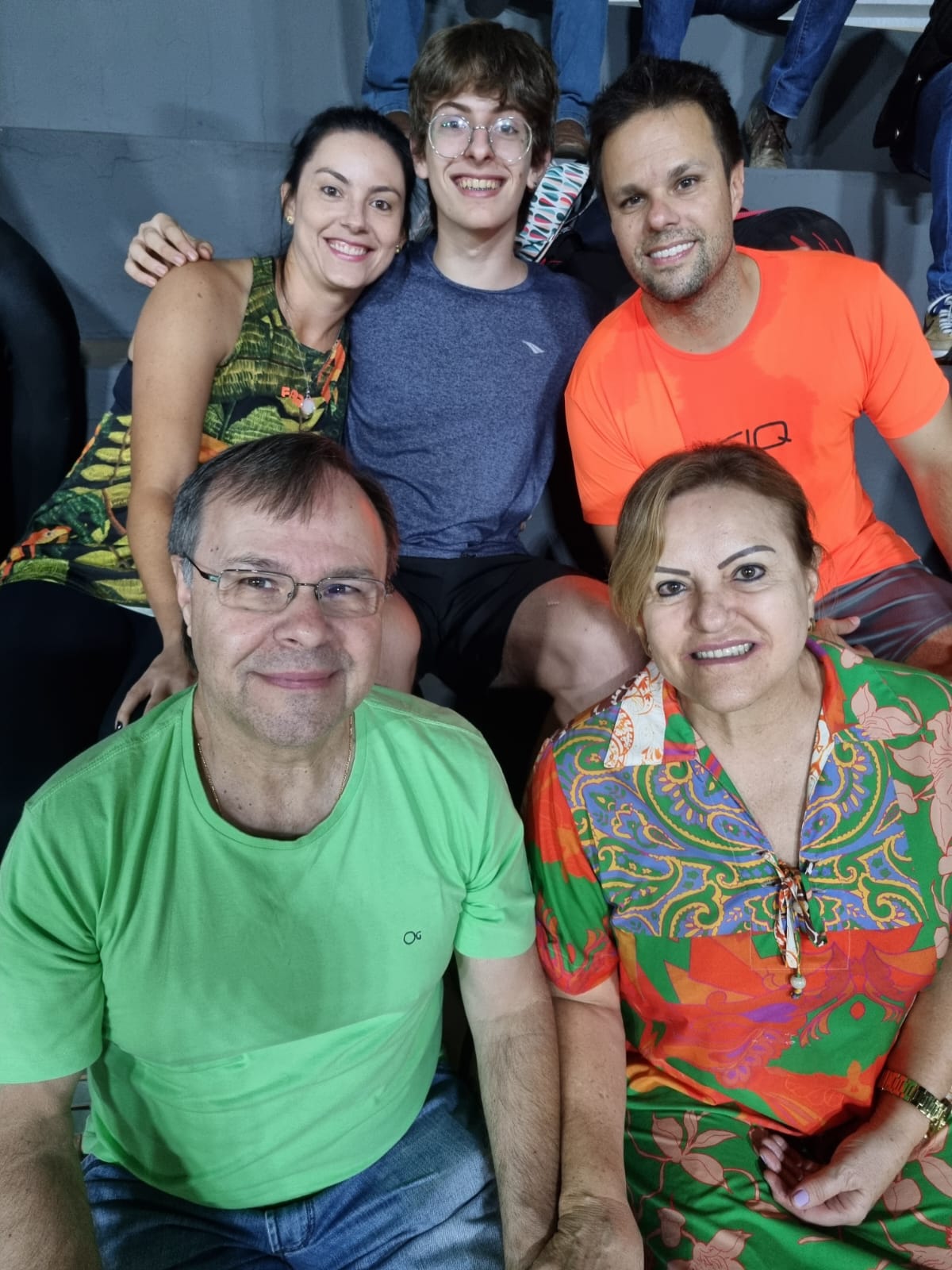 Ana Maria, Cauã, Fernando, João e Fátima Gonçalves