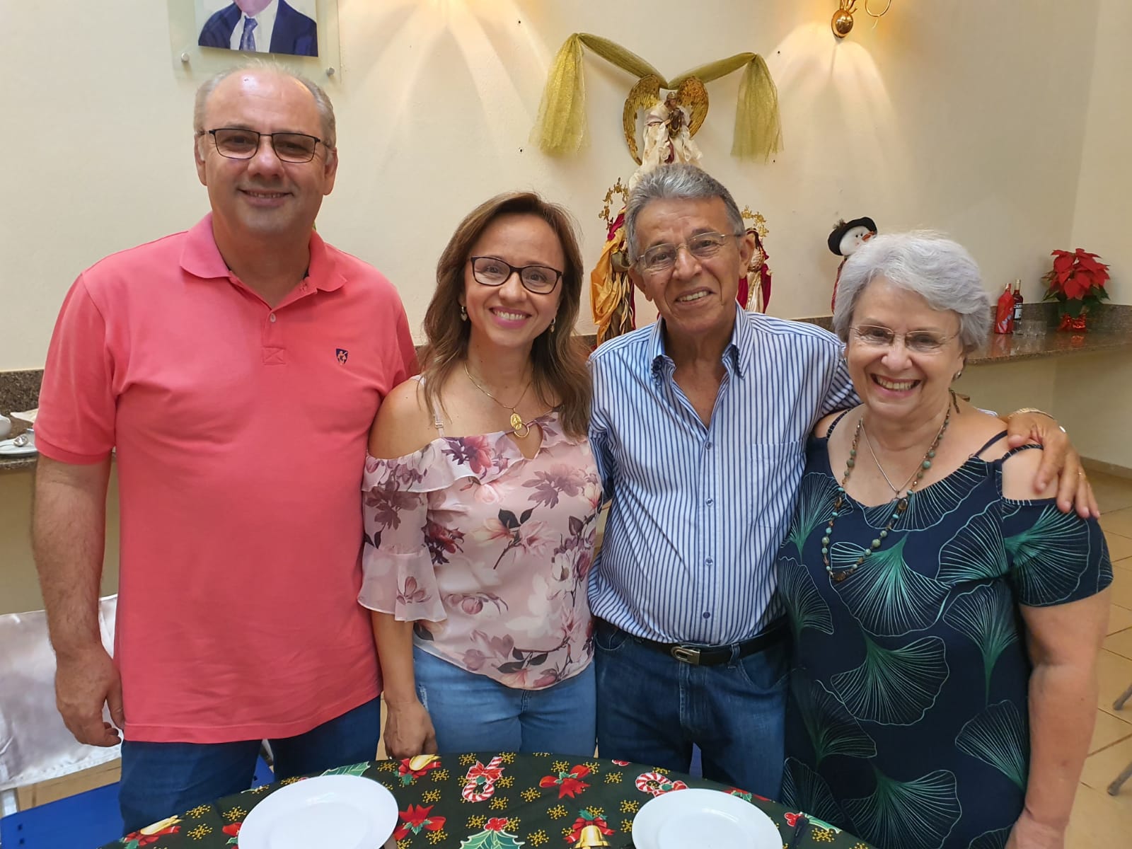 Renata e Eduardo Ceribelli, Fátima e Pedro Barbosa
