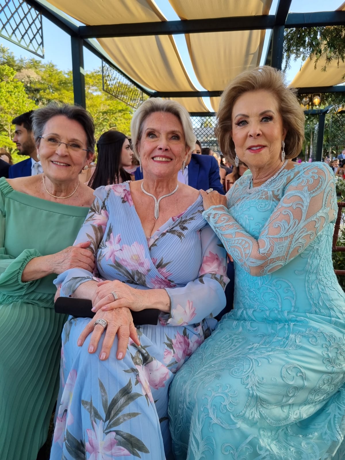 Maria de Lourdes, Maria Terezinha e Ana Maria Junqueira Figueiredo