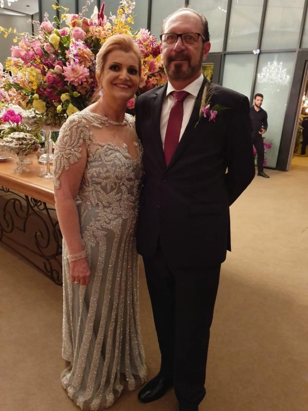 Os pais da noiva, Ida Maria e Ismar da Silva Ferreira Sobrinho