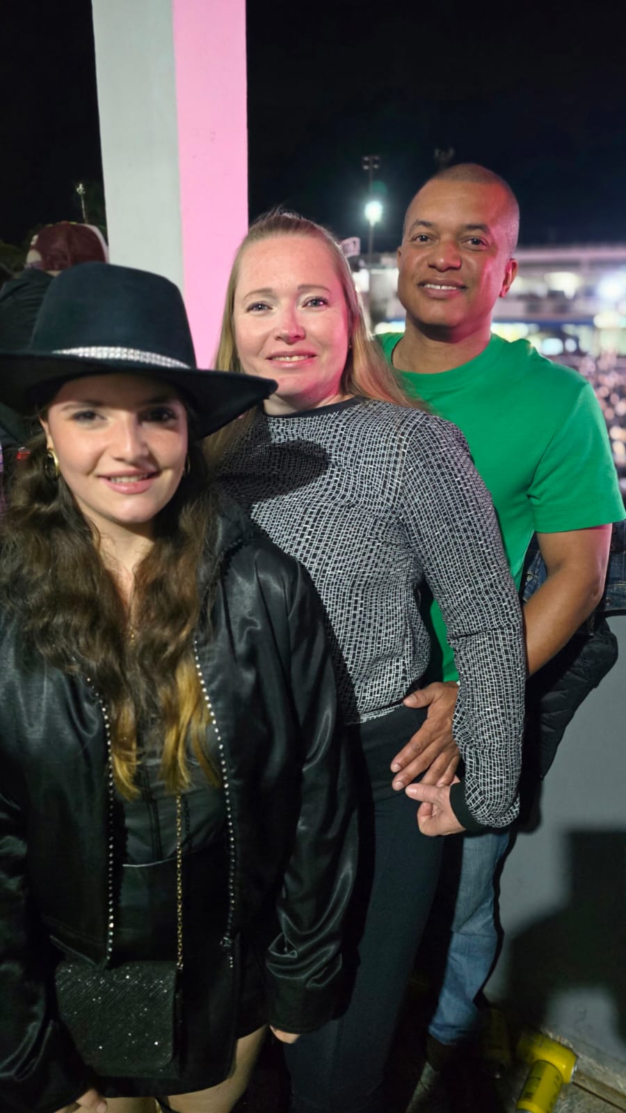 Júlia, Graziela e Beethoven Santos