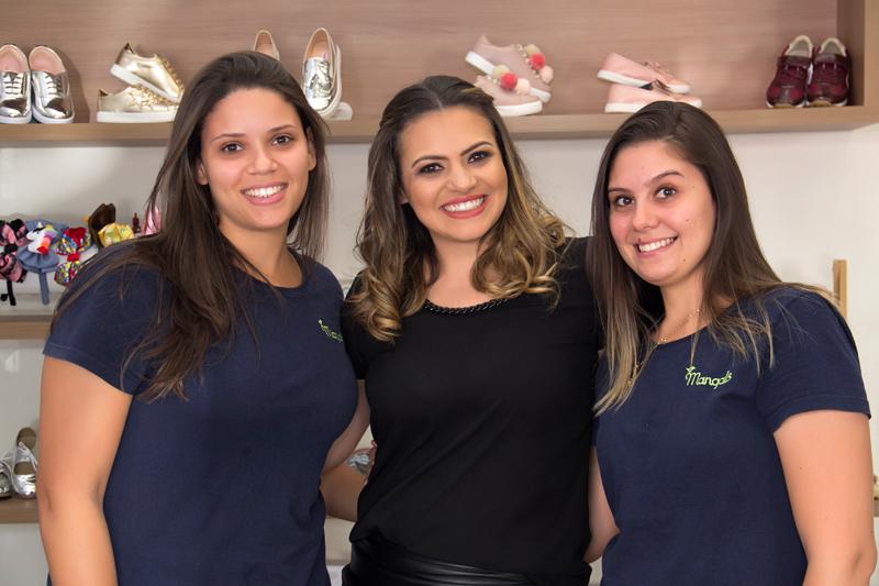 Érika e suas funcionárias Laryssa e Ana Helena