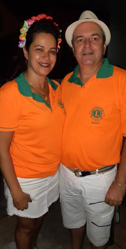 O atual casal Presidente do Lions Clube de São Joaquim da Barra, Shirlei e Almir Tomazini