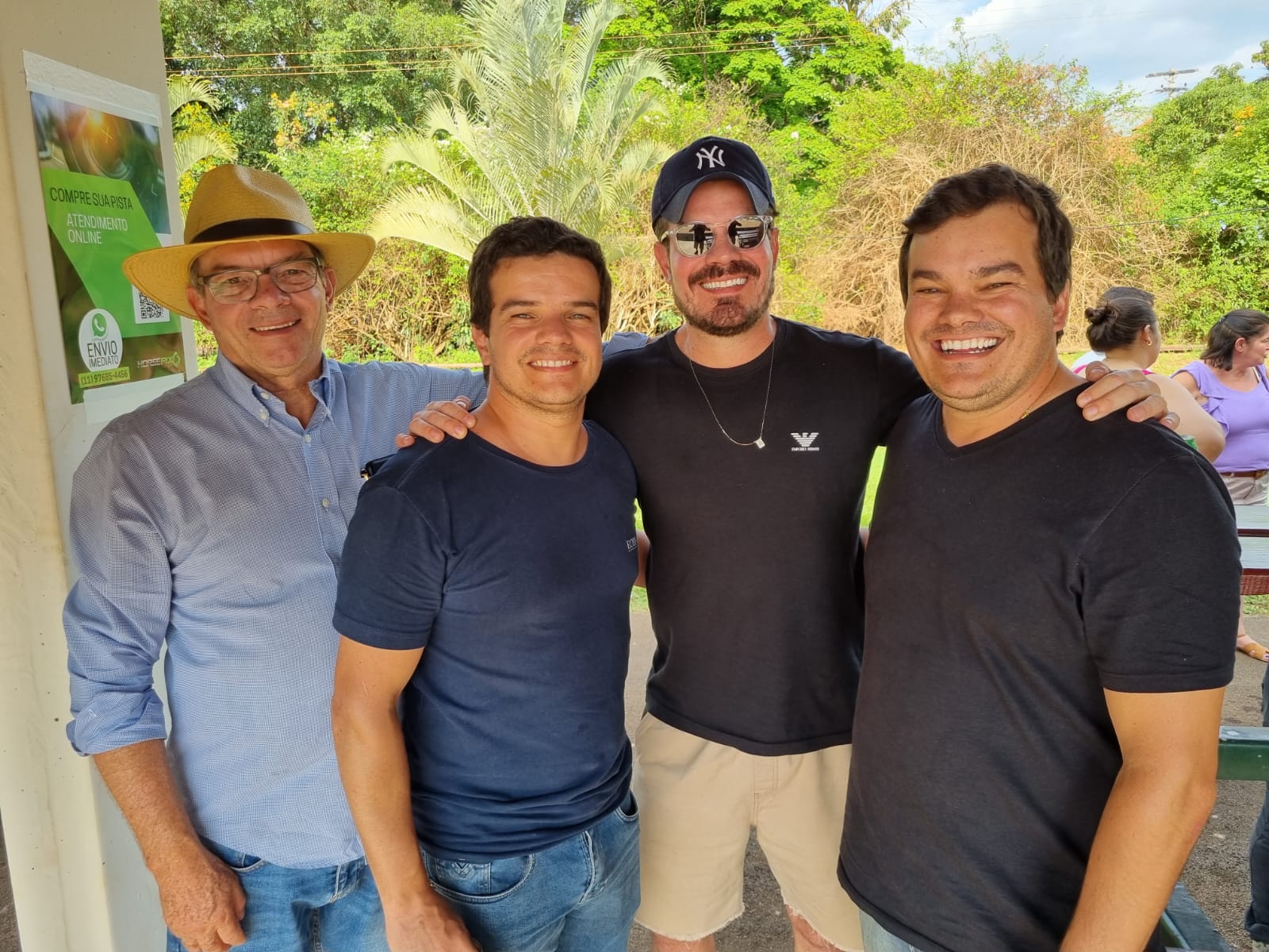 Virgílio, Marcelo, Rubens e André Caixeta