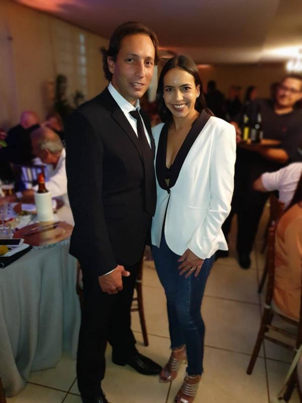 Ronaldinho e Luíza Helena Valentini