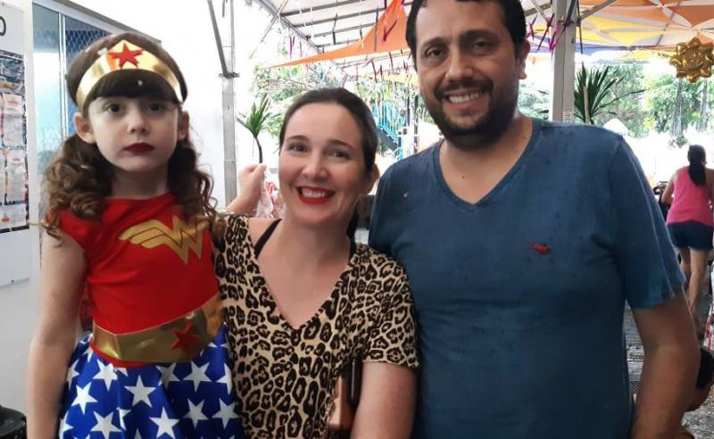 Sofia, Rafaela e Rangel Melo