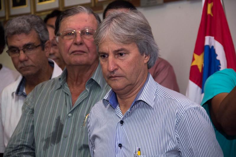 Ao fundo vereador Pedro Nardelli