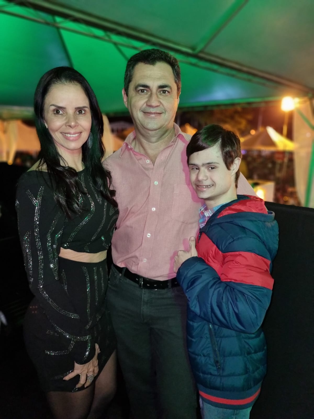 Tatiana, Harvey e Heitor Buranello