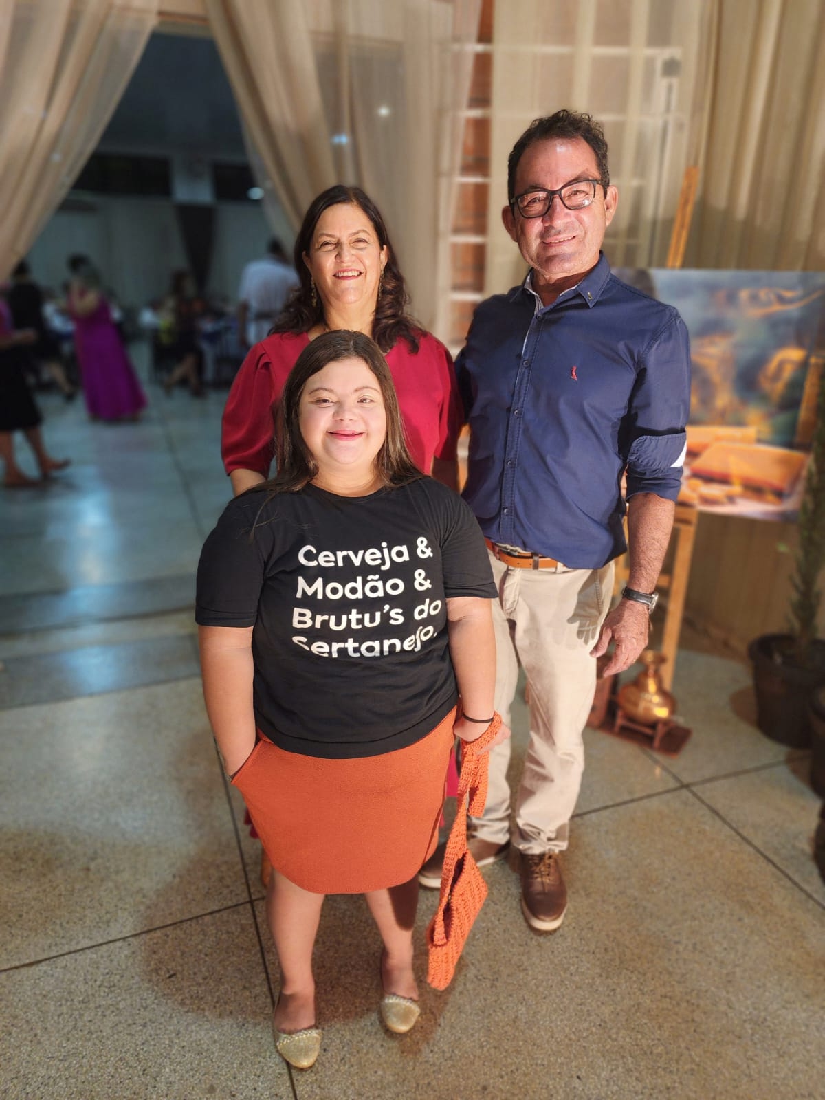 Mariana, Mariste e Cássio Moraes