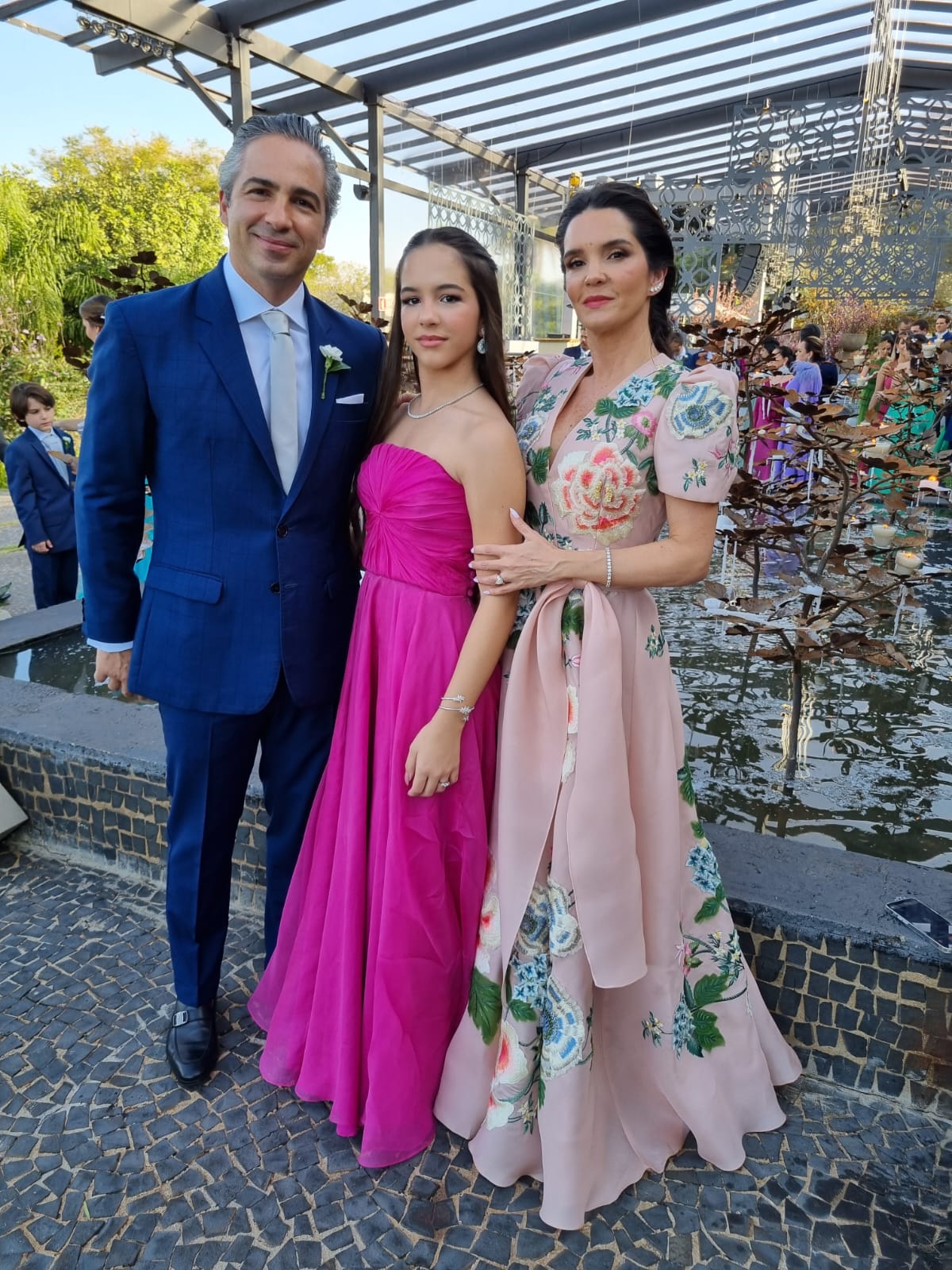 Helena, Camila e Caio Junqueira