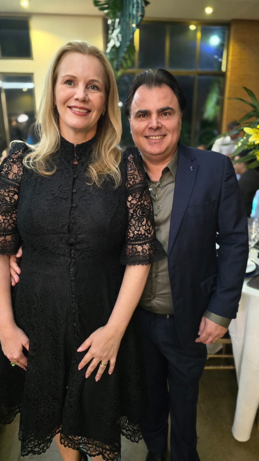 Michelle e Conde Luís Roberto Lorenzato