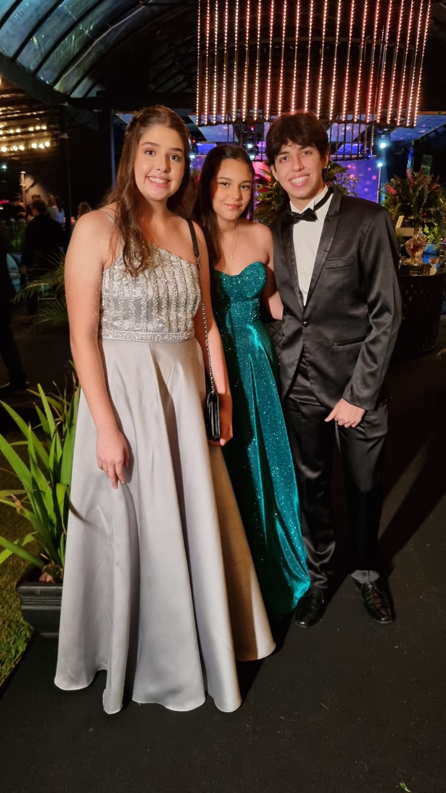 Bianca,  Caroline e Pedro  Scarelli