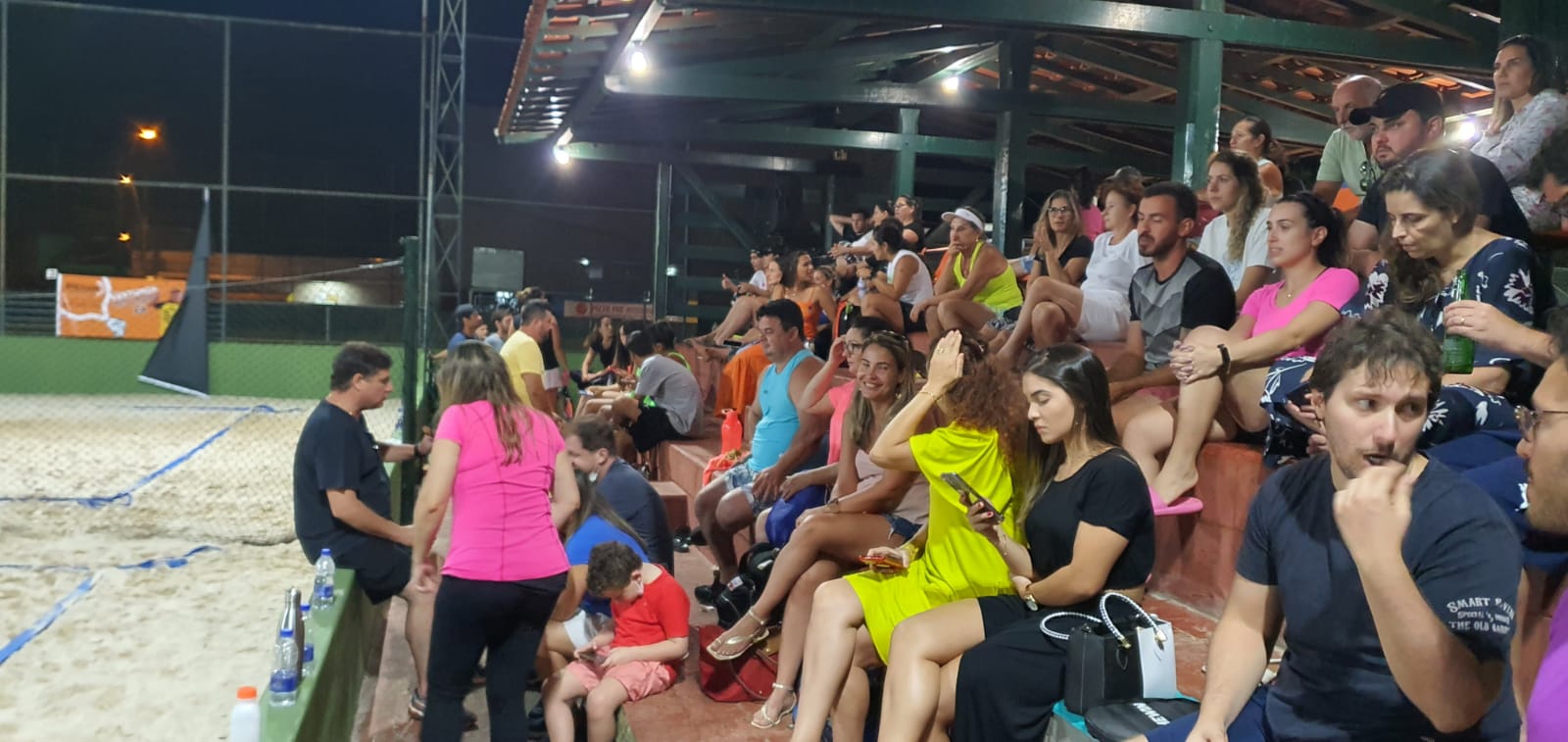 Público encantado com o que se via.