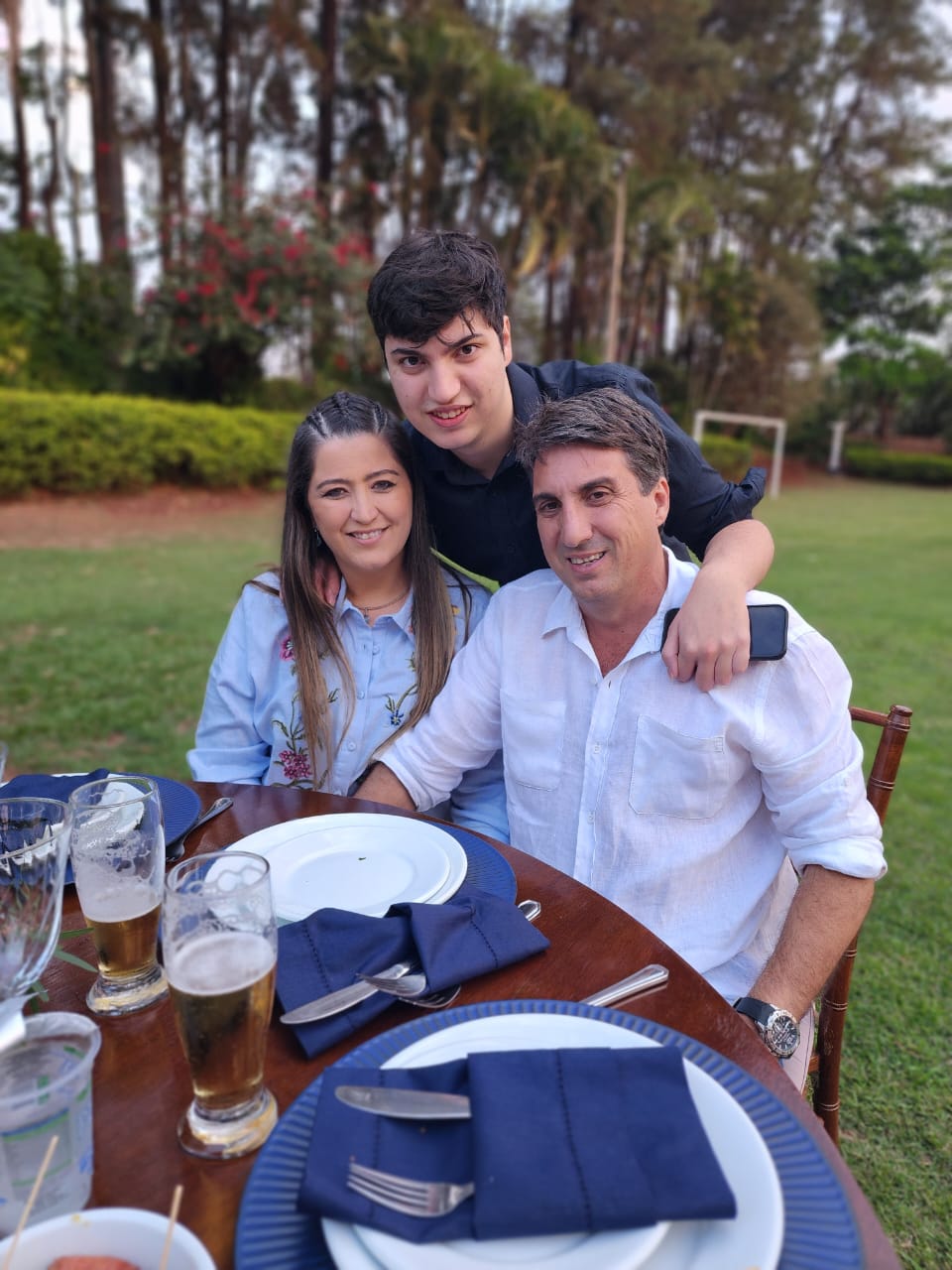 João, Daniela e Rogério Mendonça