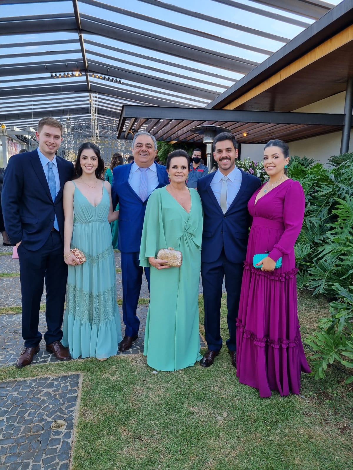 Pedro Giacon, Laura, Rose, Aline, Felipe Moisés David