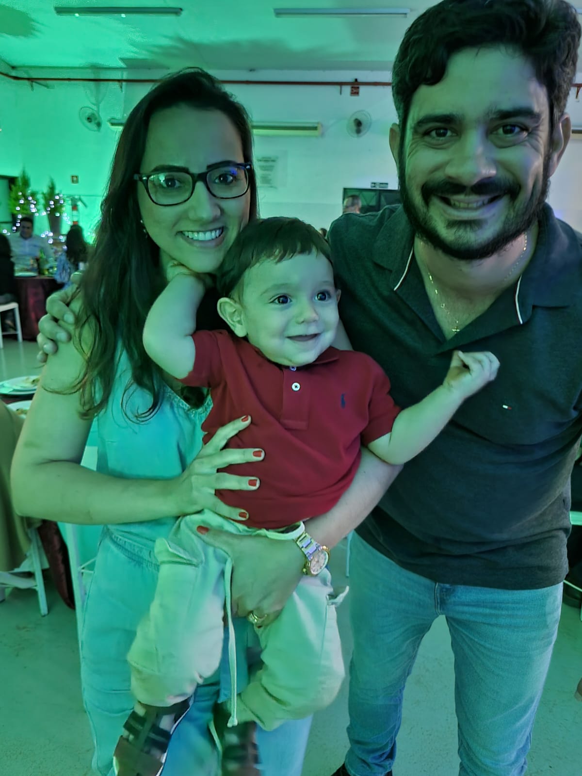 Luis Paulo,  Natália  e Carlos  Henrique  Petrussi