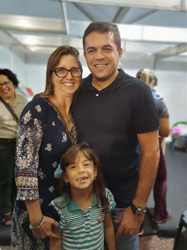 Vera, Manoel Borges Neto com a filha Isadora