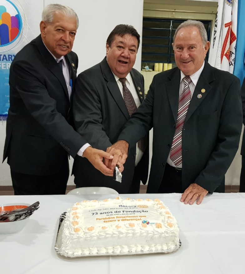 Sylvio José Vieira, Antônio Carlos Liporati e Antônio Bianco Sobrinho - 49 anos de dedicação.