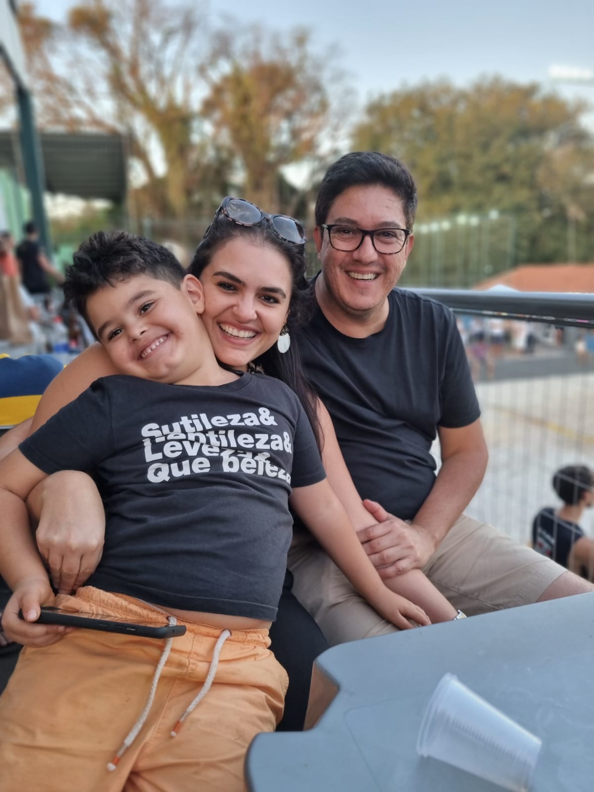 Bernardo, Gisele e Fábio Turazza