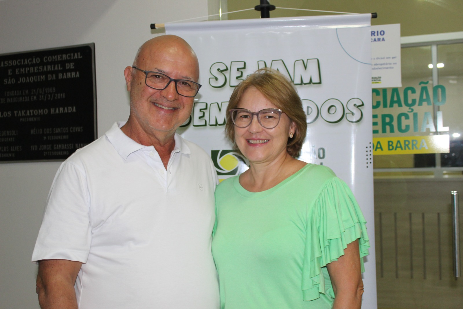 Gilberto e Adriana Pedersoli, empresários e ele integrante da diretoria da Ace