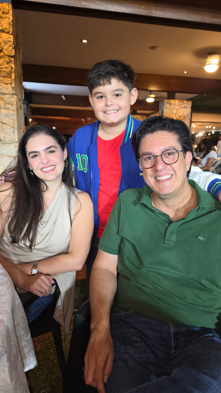 Bernardo, Gisele e Fábio Augusto Turuzza