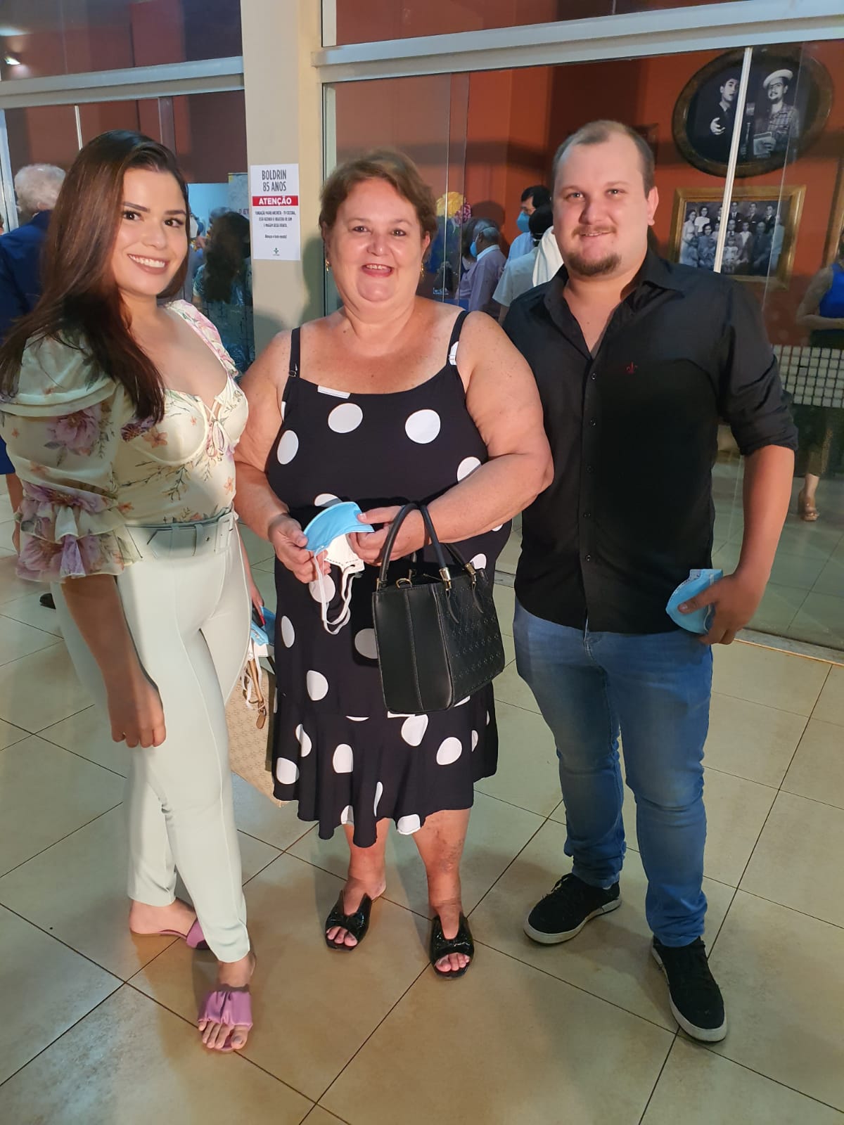 Suelen, Rosinha e Armando Boldrin