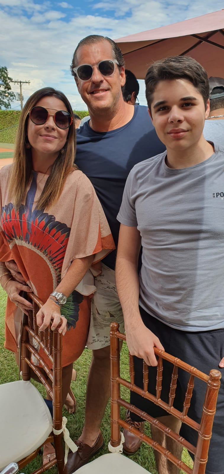 Luciano,  Anadia e Aluísio  Galli